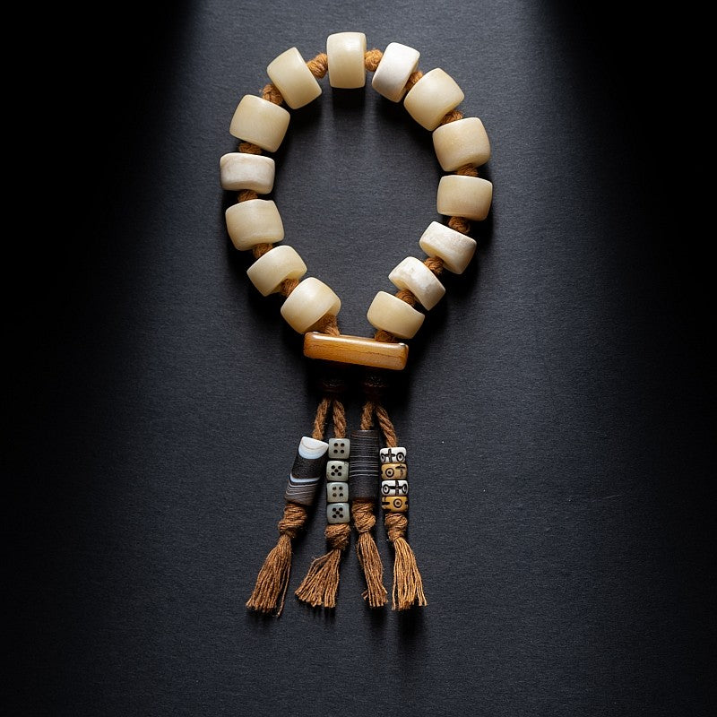 The Primal Bone Mala – Single‑Circle Yak Bone Bracelet