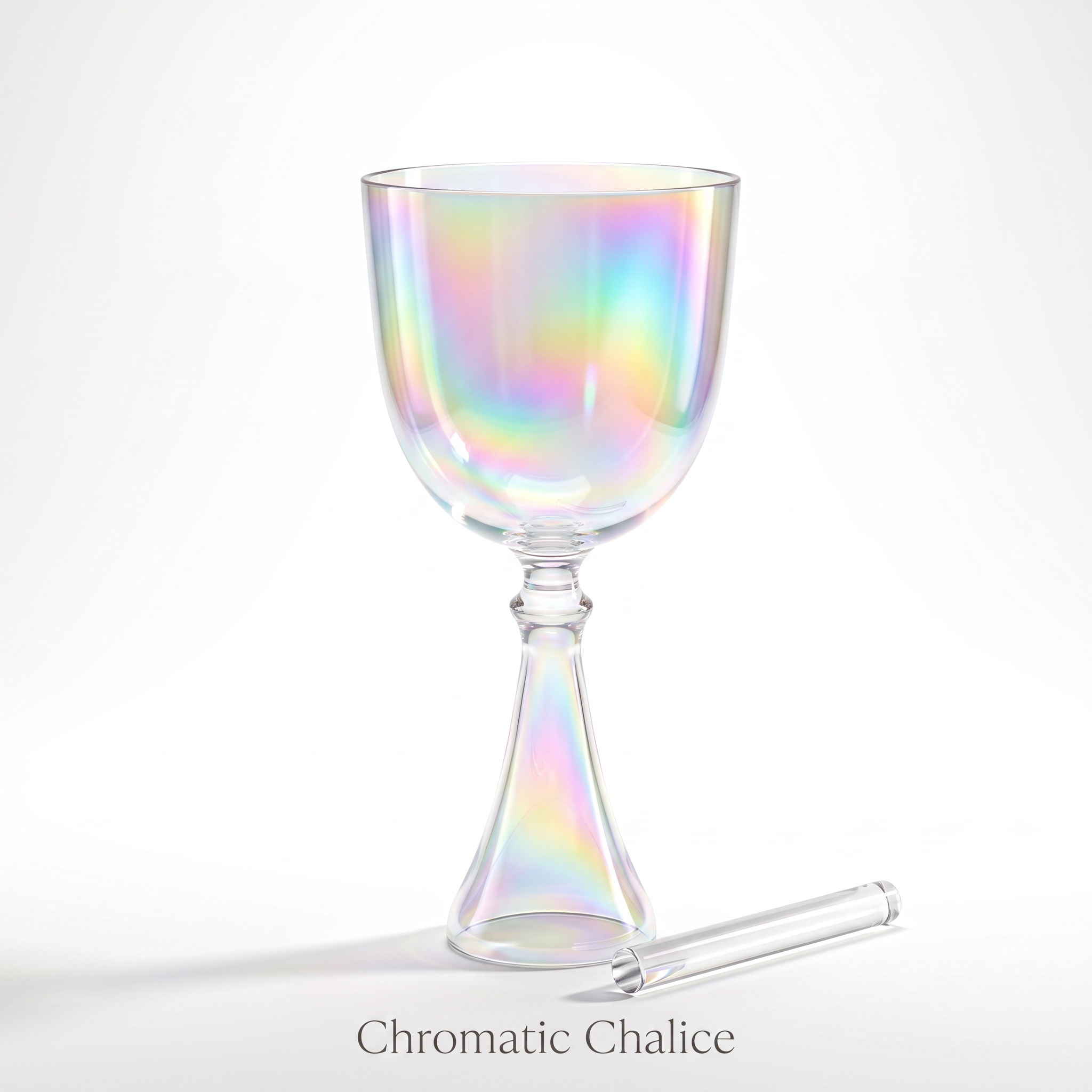 The Chromatic Chalice – Portable Rainbow Crystal Singing Bowl