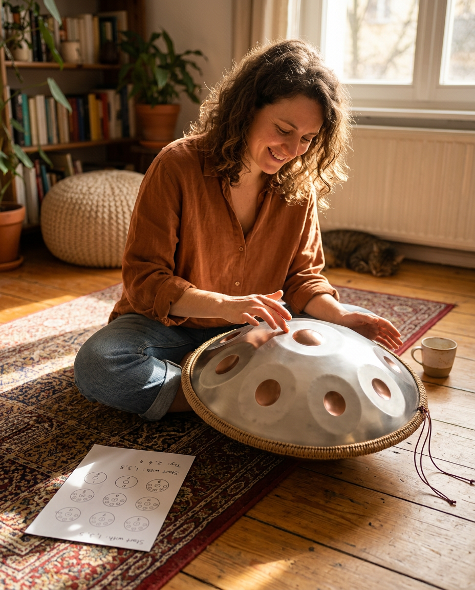 Genesis Resonance | Professional Nitrided Steel 432Hz Kurdish Handpan
