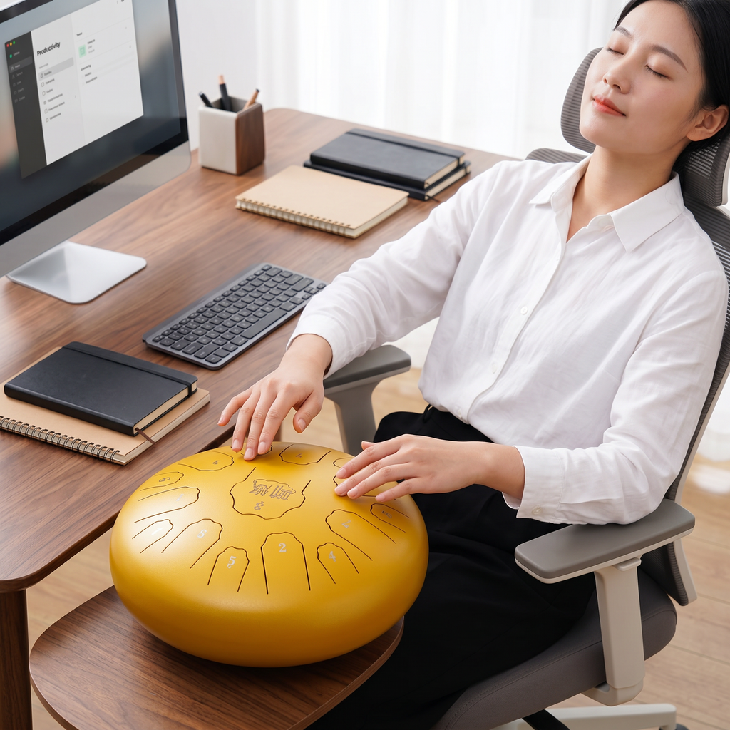 The Geometric Psalm – TKH Professional-grade Handpan / Tongue Drum