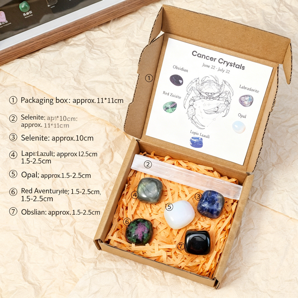 Twelve Constellation Natural Crystal Set