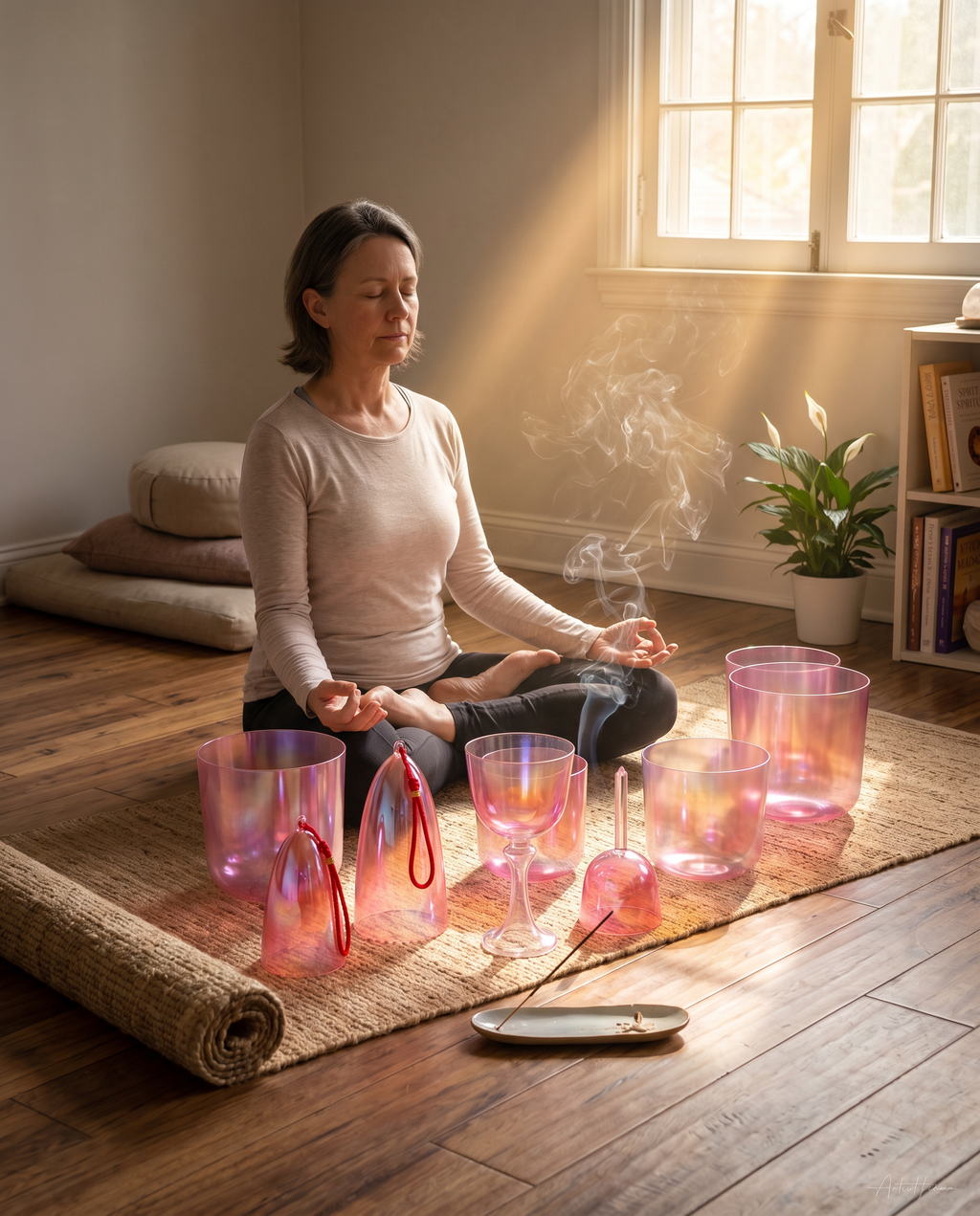 Dreamy Aurora Crystal Singing Bowl Set | 432Hz