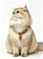 Vintage Tea Glow – Agate & Crystal Pet Guardian Necklace