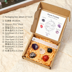 Twelve Constellation Natural Crystal Set