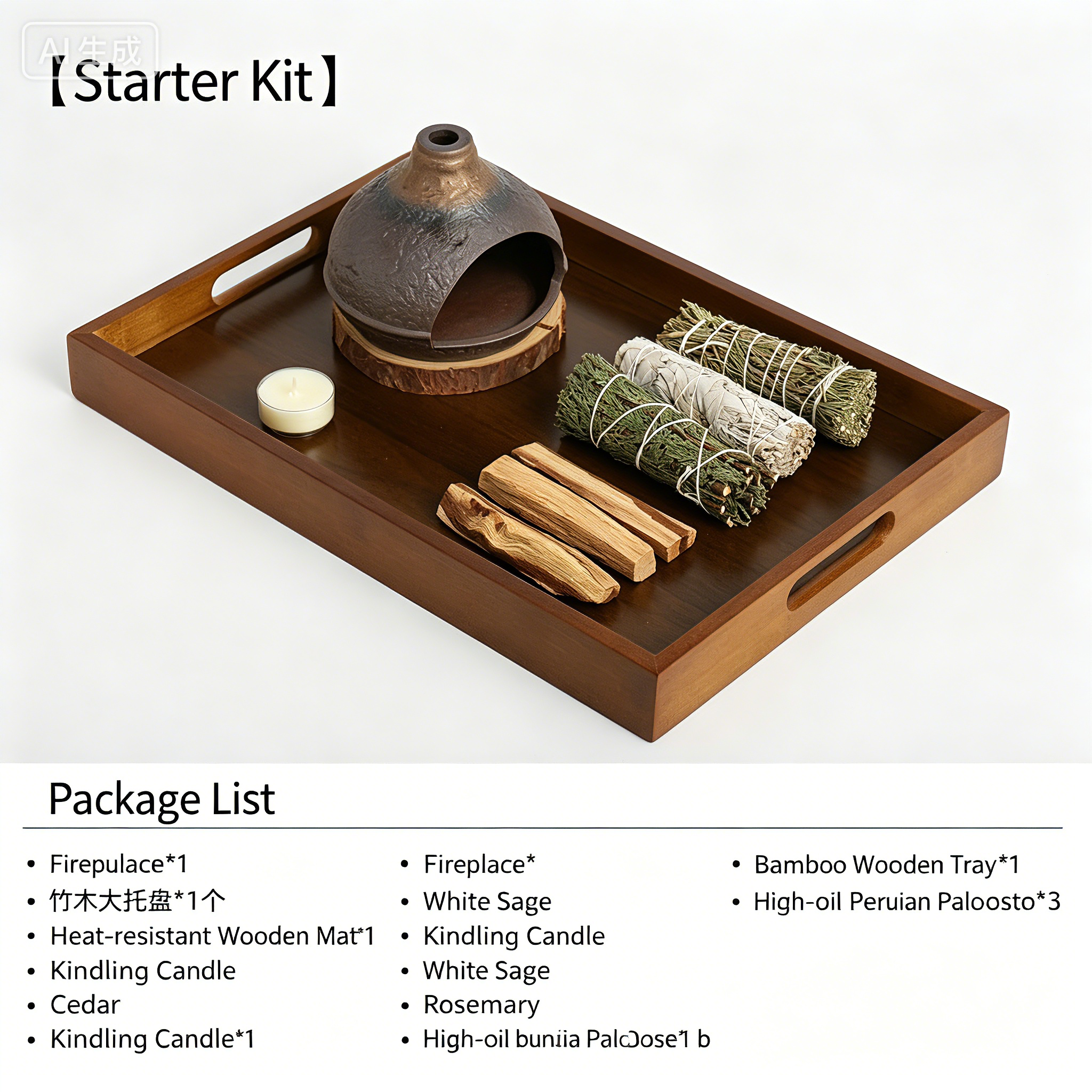 Mountain Hearth Sanctuary – Natural Smudge & Purification Set