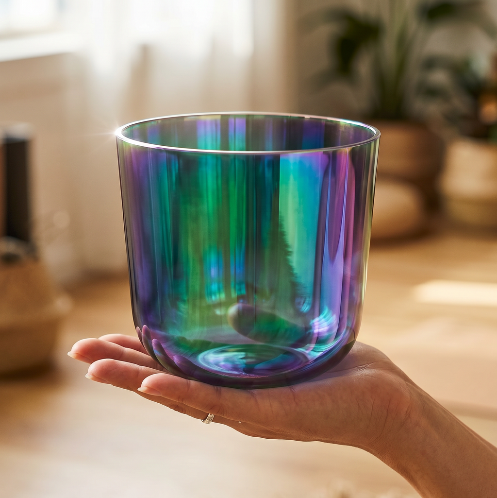 Aurora Collection Crystal Singing Bowls | Portable Sound Healing Instruments