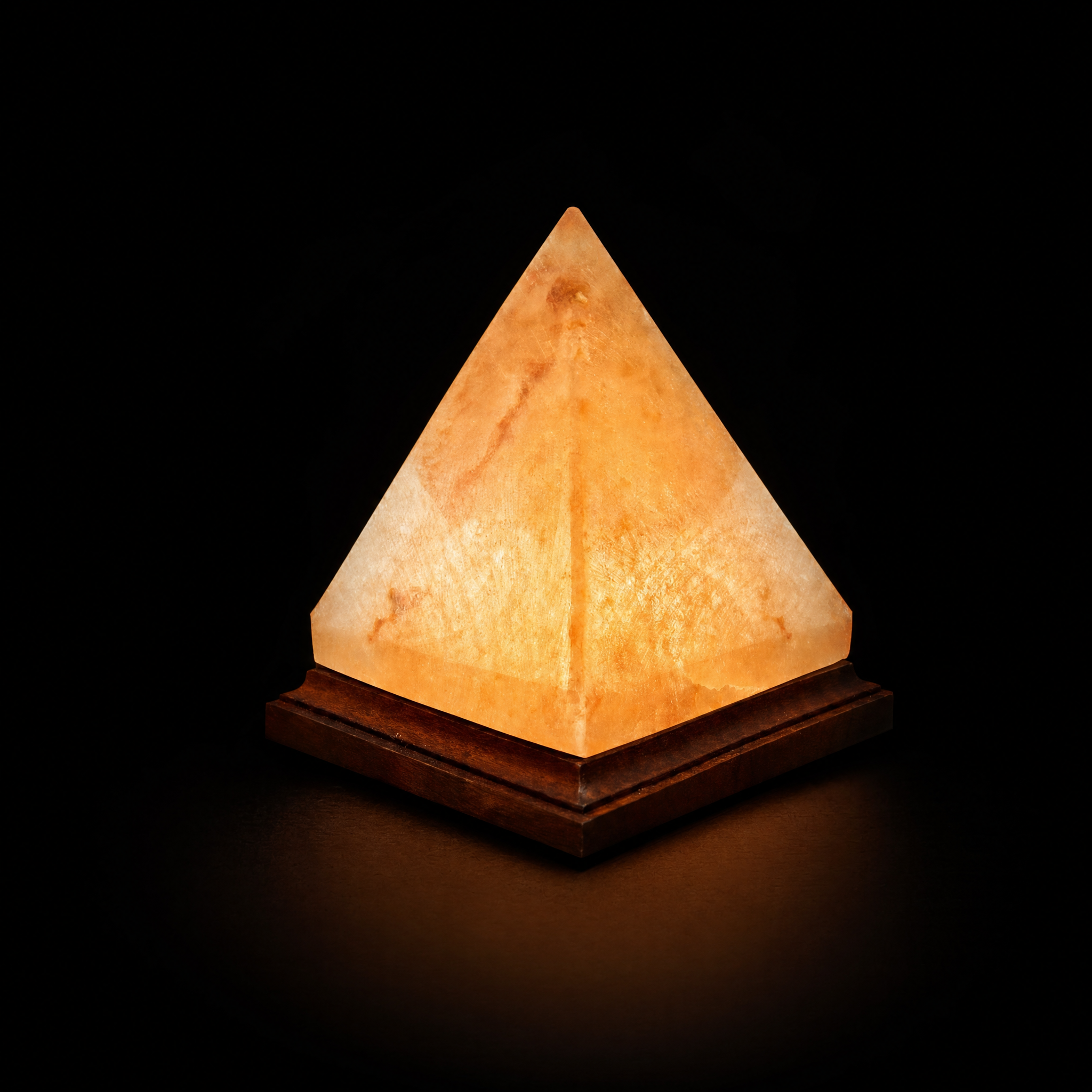Natural Himalayan Pyramid Salt Lamp | Air Purifier · Attracting Wealth and Gathering Energy Decorative Item