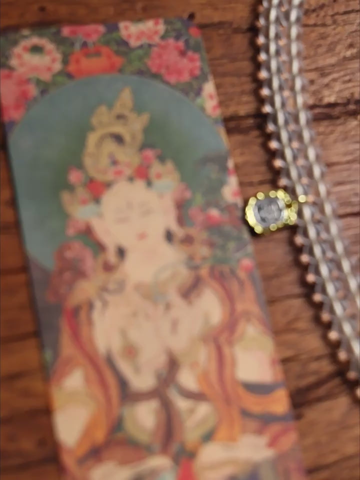 White Tara Mala – 108 Beads of Himalayan Opal